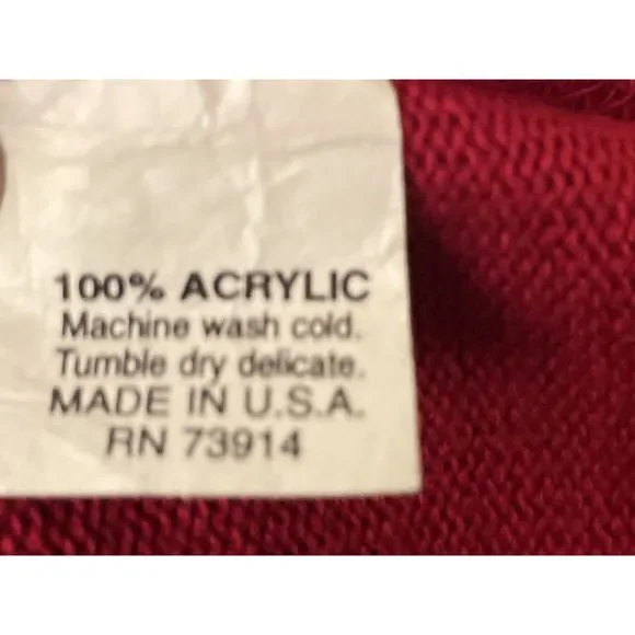 Tartan cardigan Red plaid sweater M - Picture 4 of 4